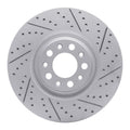 DFC 17-25 Alfa Romeo Stelvio Front Right Drilled & Slotted Geoperformance Rotor