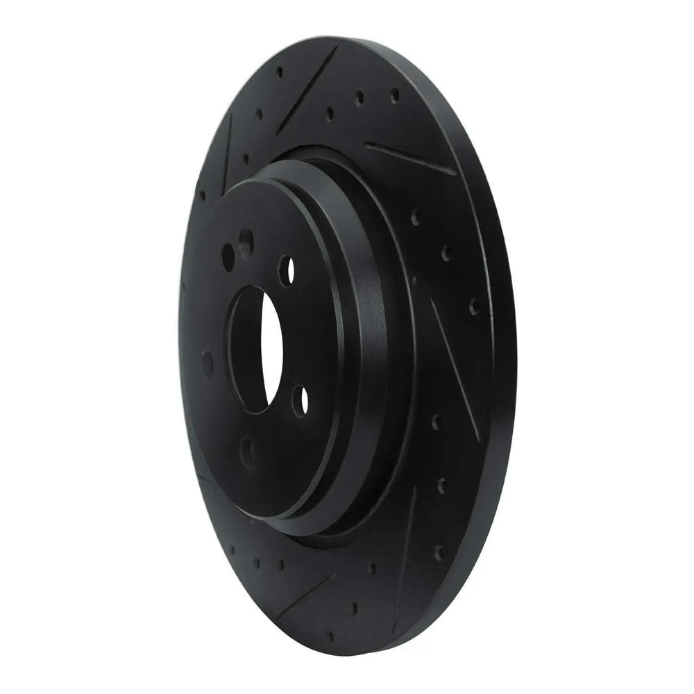 R1 00-05 Mercedes-Benz ML430 Rear Left Slotted Black Brake Rotor