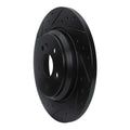 R1 00-05 Mercedes-Benz ML430 Rear Left Slotted Black Brake Rotor
