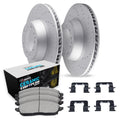 R1 Concepts E- Line Series Brake Rotor with Ceramic Brake Pads Hdw Fits Jeep Wrangler