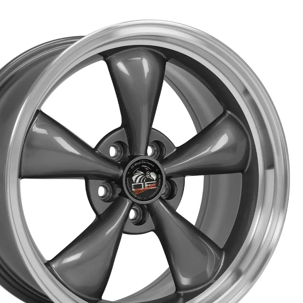 18 IN REPLICA WHEEL FR01 FITS FORD MUSTANG BULLITT RIM 18X9 GUNMETAL WHEEL