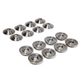Supertech BMW S42 / Honda B16A / Honda/Acura B18C5 Steel Spring Retainer - Set of 16