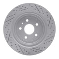 R1 16-24 Cadillac Ats Rear Right Drilled & Slotted Geoperformance Rotor