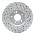 R1 96-11 Chrysler Crossfire Front Left Drilled & Slotted Geoperformance Rotor