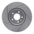 R1 13-25 Cadillac Ats Front Right Drilled & Slotted Geoperformance Rotor