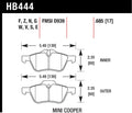 Hawk 02-06 Mini Cooper / Cooper S HP+  Street Front Brake Pads
