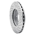 DFC 96-11 Chrysler Crossfire Front Left Drilled & Slotted Geoperformance Rotor