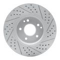 DFC 96-11 Chrysler Crossfire Front Left Drilled & Slotted Geoperformance Rotor