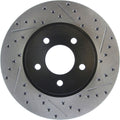 R1 05-12 Ford Escape Front Left Drilled & Slotted Black Brake Rotor