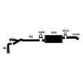 0206 MPV 3.0L PREBENT EXHAUST PIPE