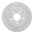 DFC 05-10 Ford Mustang Front Left Drilled & Slotted Geoperformance Rotor