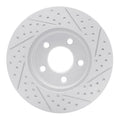 DFC 05-10 Ford Mustang Front Left Drilled & Slotted Geoperformance Rotor