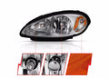ANZO 2001-2005 Chrysler Pt Cruiser Crystal Headlight Chrome Amber (OE)