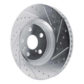 DFC 11-25 Lexus IS300 Right Front Drilled & Slotted Silver Brake Rotor