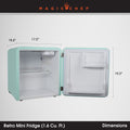 MAGIC CHEF fridge freezer detail