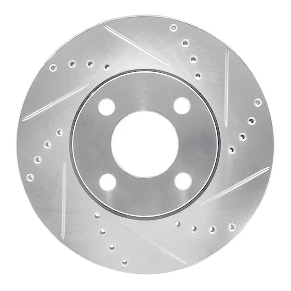 R1 72-74 Mercedes-Benz 350SL Front Right Slotted Black Brake Rotor