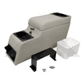 Locking Center Console 1987-1995 YJ Wrangler 4 Cup Holders A Cooler Insert and a Removable Storage Insert Gray RT Off Road