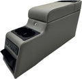 Locking Center Console 1987-1995 YJ Wrangler 4 Cup Holders A Cooler Insert and a Removable Storage Insert Gray RT Off Road
