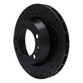 R1 91-97 Porsche 911 Right Rear Drilled & Slotted Black Brake Rotor