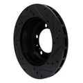 R1 91-97 Porsche 911 Right Rear Drilled & Slotted Black Brake Rotor