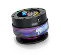 NRG Quick Release Gen 2.0 - Black Body/ Pink & Teal Checkered Ring