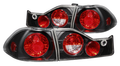 ANZO 1996-2000 Honda Civic Taillights Red/Clear