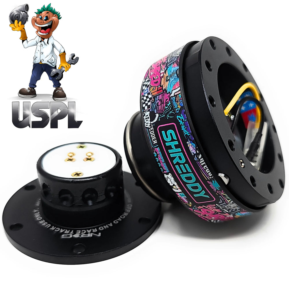 NRG Quick Release Gen 2.0 - Black Body/ Black Checkered Ring