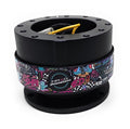 NRG Quick Release Gen 2.0 - Black Body/ Black Checkered Ring
