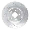 DFC 21-25 Genesis GV60 Front Right Drilled & Slotted Silver Brake Rotor