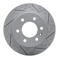 R1 06-18 Dodge Sprinter 3500 Rear Right Drilled & Slotted Geo-Carbon Rotor