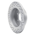R1 06-18 Dodge Sprinter 3500 Rear Right Drilled & Slotted Geo-Carbon Rotor
