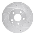 R1 03-09 Mercedes-Benz E350 Front Right Drilled & Slotted Geoperformance Rotor