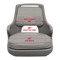 WISE 8WD013 FRESHWATER BUCKET SEAT W/ SNAP ON CUSHIONS GREY