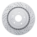 DFC 14-19 Chevrolet Corvette Rear Right Drilled & Slotted Geoperformance Rotor