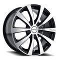 Touren 3130 TR3 18x8 / 5x110/115 BP / 40mm Offset / 72.62mm Hub Gloss Black Machined Wheel