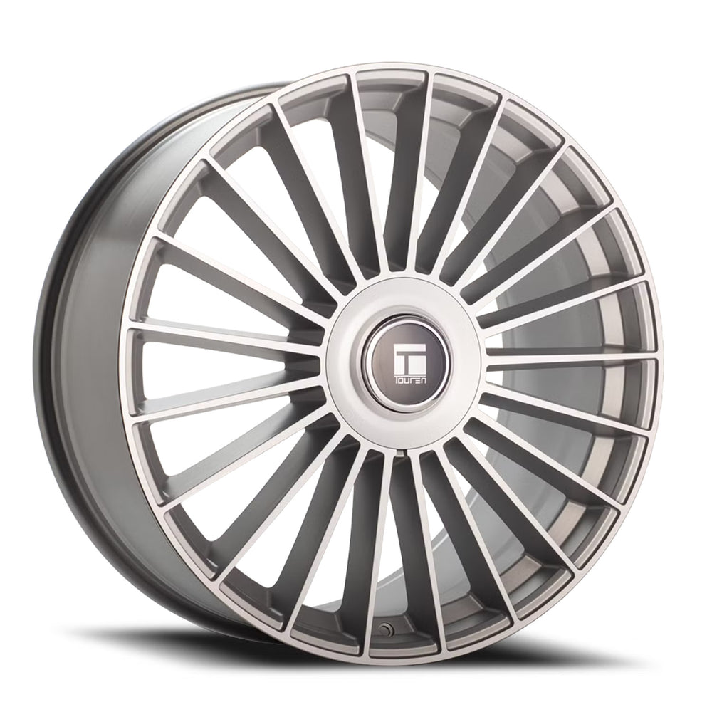 Touren 3610 TR10 22x9 / 5x114.3/127 BP / 35mm Offset / 78.3mm Hub Satin Silver Machined Wheel