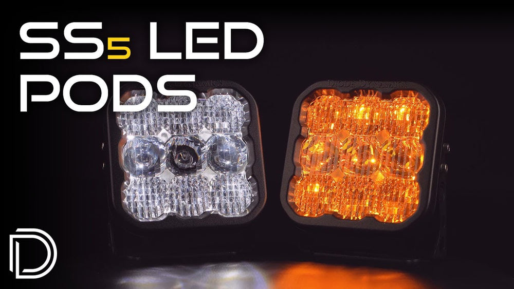 Diode Dynamics SS5 Pro Universal CrossLink 6-Pod Lightbar - Yellow Combo