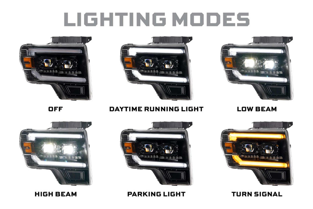 XB EVO HEADLIGHTS: FORD F150 (09-14