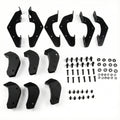 24C TACOMA(FITS HYBRID) DOUBLE CAB RISER 4IN RUNNING BOARDS BLACK