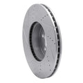 R1 13-20 BMW 335I xDrive Front Right Drilled & Slotted Silver Brake Rotor
