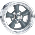 AMERICAN RACING VINTAGE VN105D 15X7 5X4.75 S-BLK MACH -6MM - VN1055761B