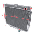 RIGHT SIDE LOWER OUTLET 24 INCH WIDE 3 ROW RADIATOR