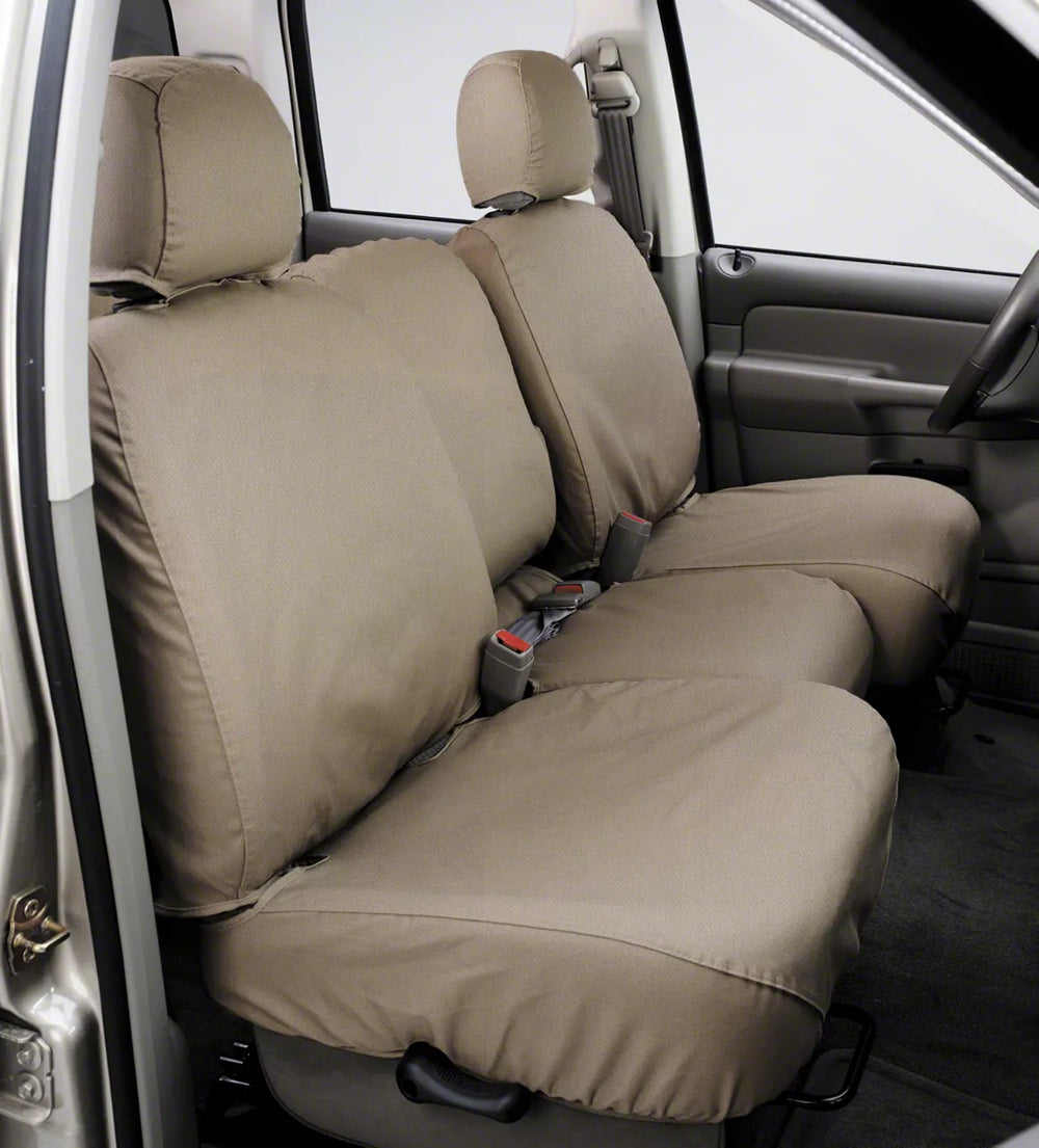 CUSTOM SEAT SAVER SECOND ROW POLYCOTTON TAUPE