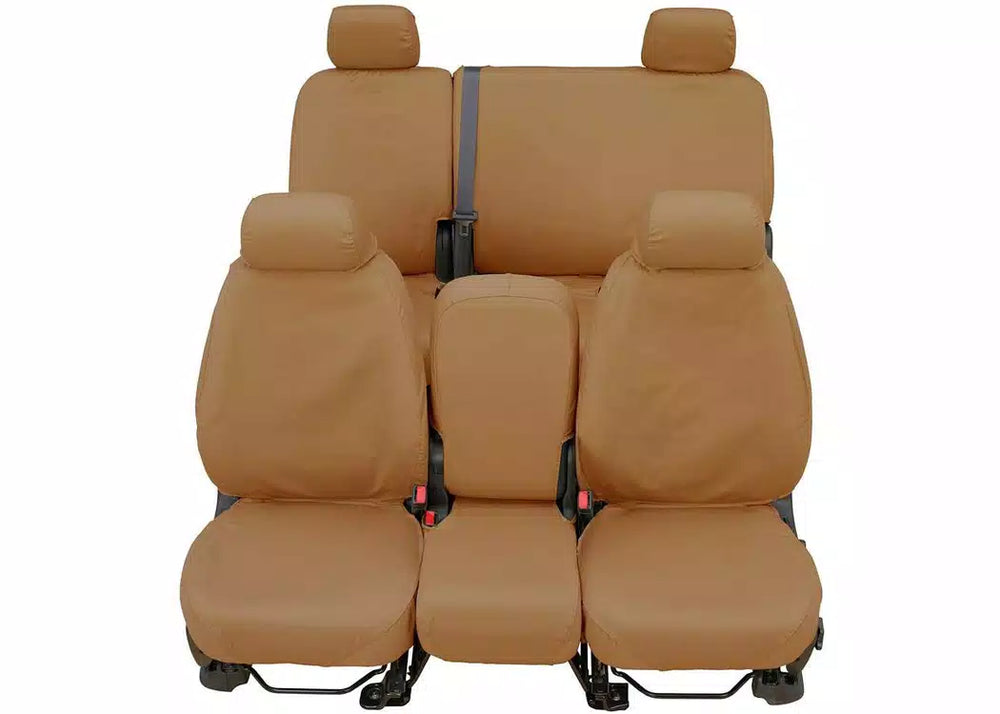 CUSTOM SEAT SAVER SECOND ROW POLYCOTTON TAN