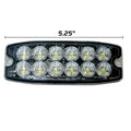 12-LED 30 Function Ultra-Thin Strobe light - Dimensions: 5.25x2.0x0.25 - White Color