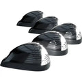 ~(2 lbs. 19X7X3)~ Ford 99-16 Superduty (5-Piece Set) Smoked Cab Roof Light Lens with White High-Power OLED Bar-Style LEDs - Complete Kit W