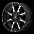 17X8 MO970 GLOSS BLACK WITH MILLED ACCENTS 8X170 00 O/S 4.50 B/S