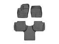 WeatherTech Black Front and Rear Floorliners for Vinyl Floors Fits -20-17 Transit Connect 4412161V-449952