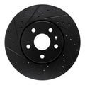 R1 19-25 Buick Envision Front Left Drilled & Slotted Black Brake Rotor