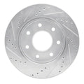 DFC 04-08 Ford F-150 4WD Front Right Drilled & Slotted Silver Brake Rotor